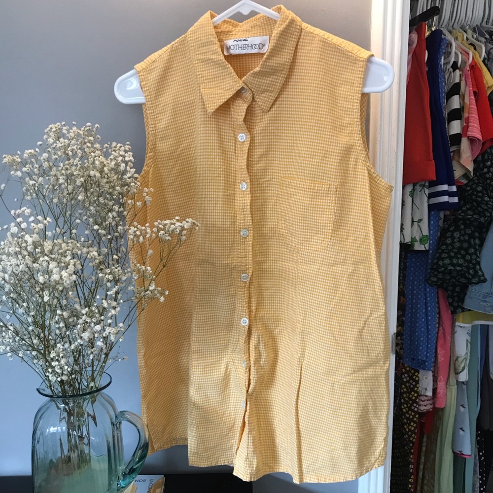 Vintage gingham button down shirt